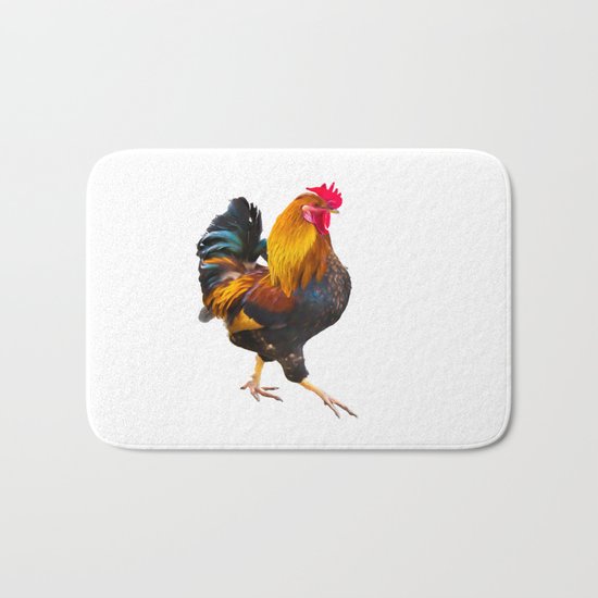 Fire Rooster. Symbol 2017 Bath Mat
