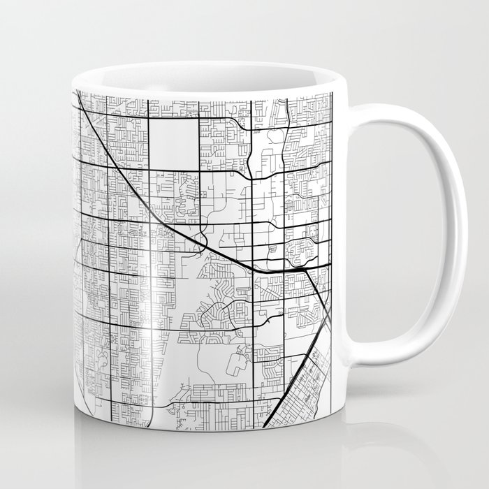 Minimal City Maps - Map Of Huntington Beach, California, United States Coffee Mug