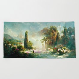 Garden of Eden Beach Towel