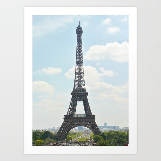 Eiffel Tower By Day Art Print