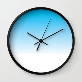 Sky Blue Ombre Wall Clock