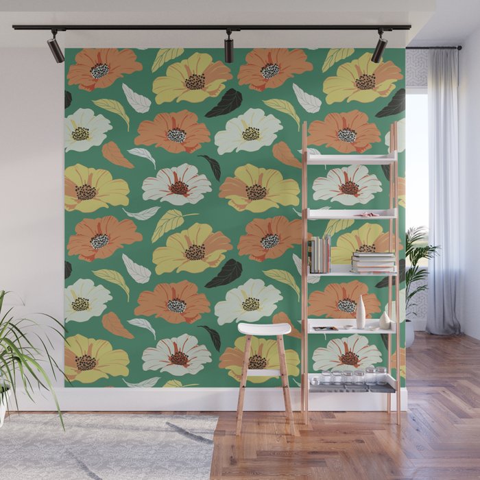 Abstract Flower Pattern 04 Wall Mural