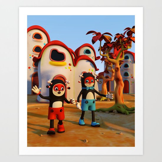 Goodbye Matatoon town Art Print