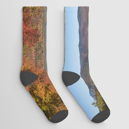 White Mountains in fall Panorama Socks