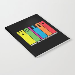 Seeing The World Differently Autism Awareness Notebook
