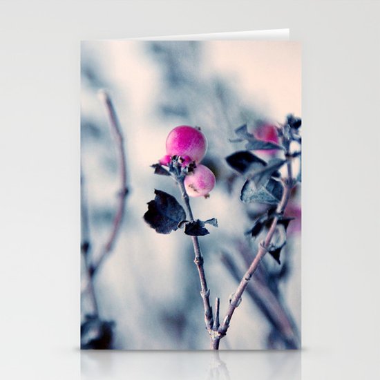 pink berry Stationery Cards