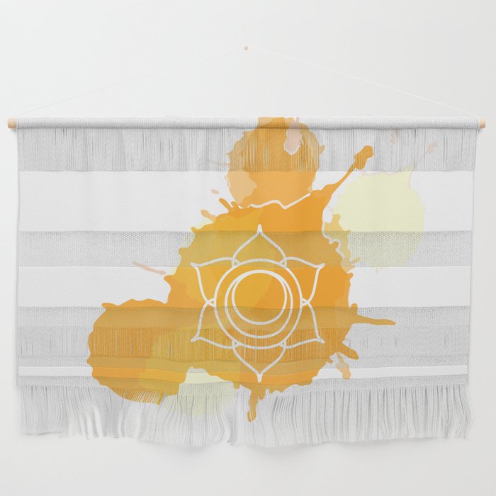 Swadhisthana chakra Meditation aura and sixth of the seven chakras symbol Wall Hanging