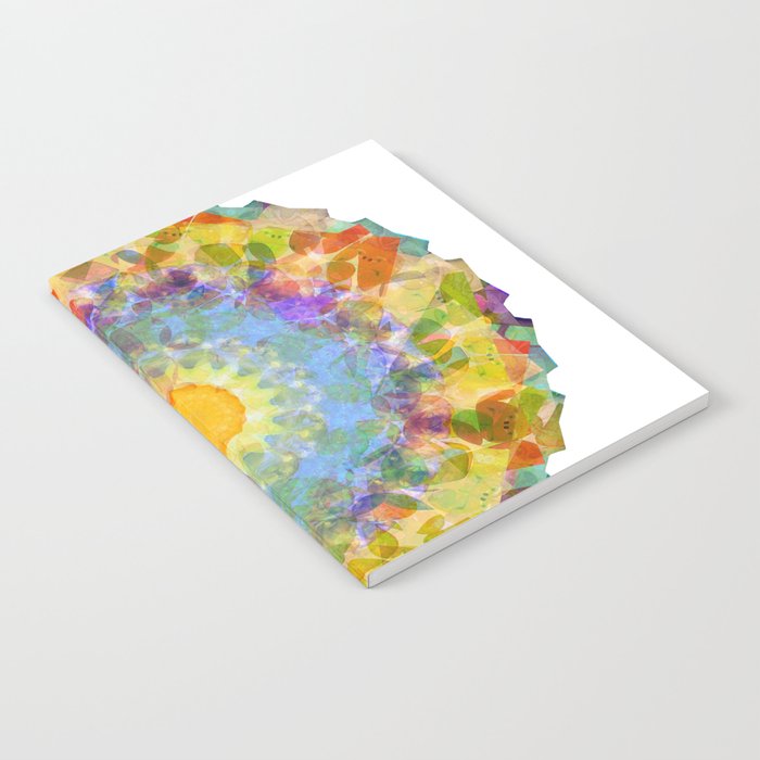 Bright Colorful Art - Sunshine Mandala Notebook