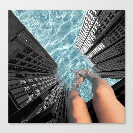 Public Pool Canvas Print