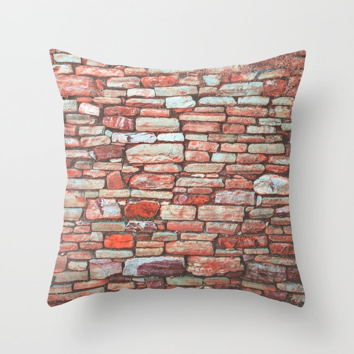 The brick throw pillows top