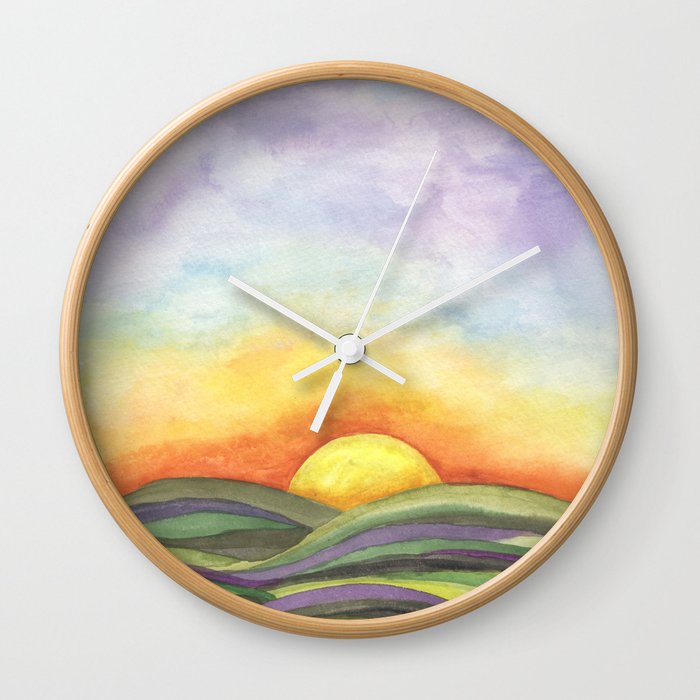 Sunrise, Sunset Wall Clock