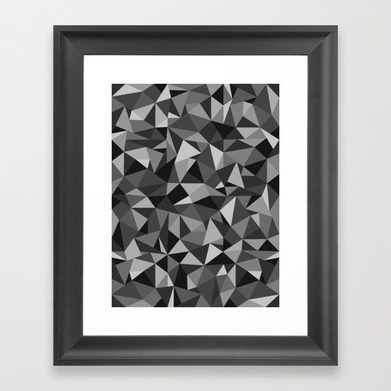 Graphic Geometric Pattern Framed Art Print