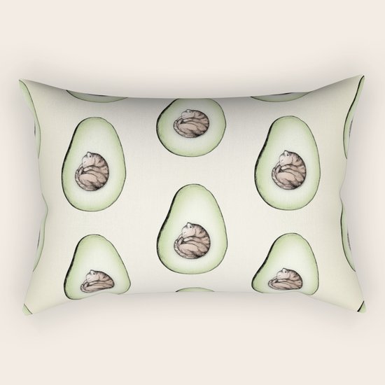 Avo-cat-o Rectangular Pillow