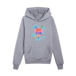 Be Kind - Cute Lettering For Kids Kids Pullover Hoodies