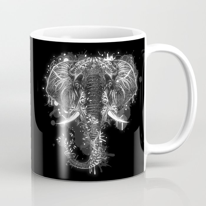 Elephant head drawing Coffee Mug