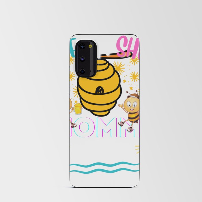 Funny Womens Gender Reveal He Or She Mommy To Bee Matching Family Baby Party Gifts For Mom Android Card Case
