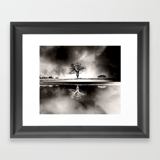 SOLITARY REFLECTION Framed Art Print