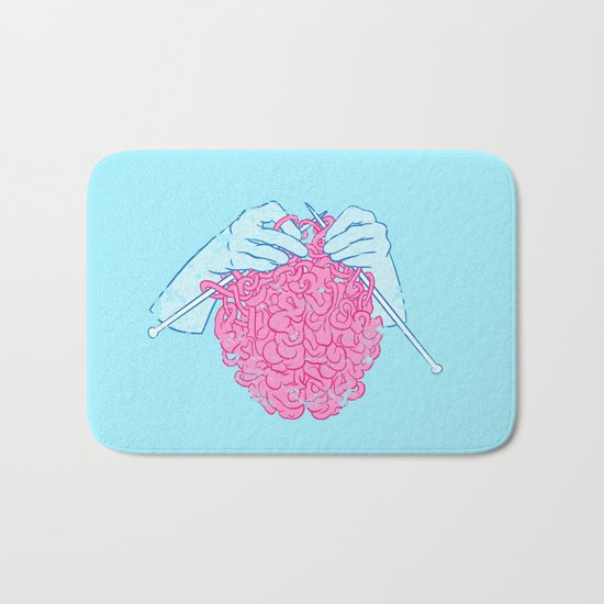 Knitting a brain Bath Mat