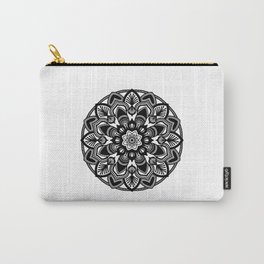 Black Mandala B102 Carry-All Pouch | Graphicdesign, Hippie, Yoga, Pattern, Flower, Mandala, Indie, Symbol, Chillout, Psychedelic 