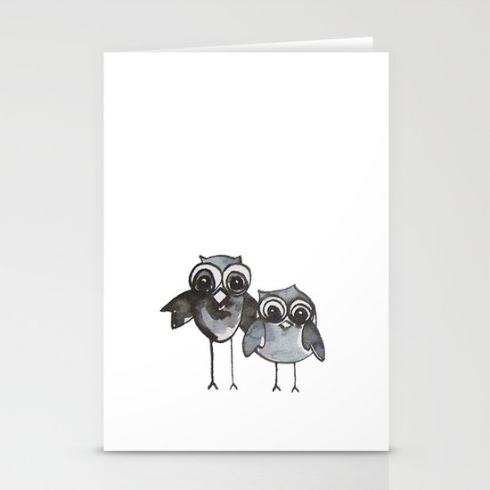 Two Feathered Friends Stationery Cards
