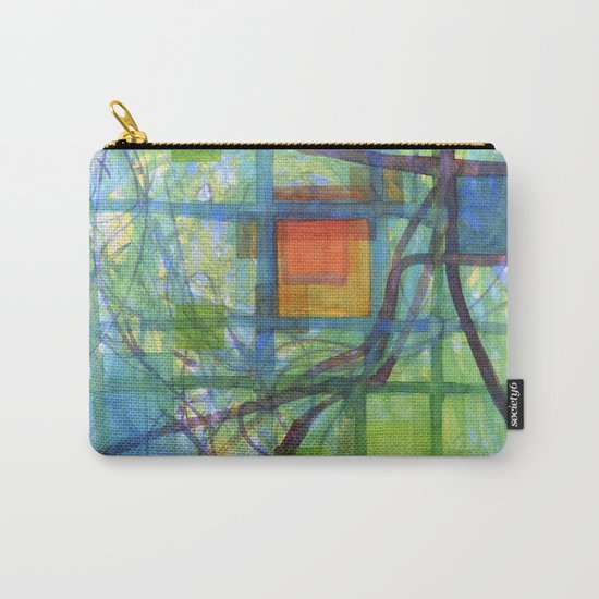 Captured Squares Carry-All Pouch