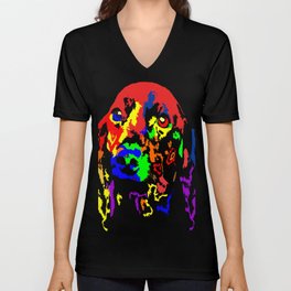 Colorful Dachshund 2018 Modern Fashion Gift Idea V Neck T Shirt