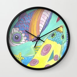 Pisces Fish Wall Clock
