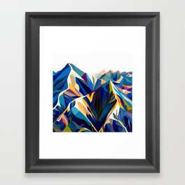 Mountains cold Framed Art Print
