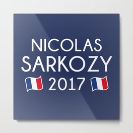 Nicolas Sarkozy 2017 Metal Print | People, Vector 