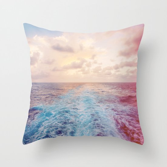 Sea Tracks Throw Pillow
