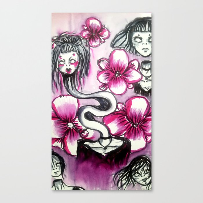 horror and glamour Canvas Print