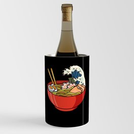 Ramen Noodles Kanagawa Japanese Wave Gift Wine Chiller