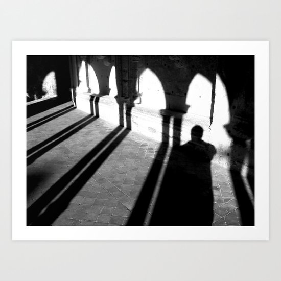 Drunken shadow Art Print