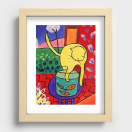 Cat with Red Fish- Henri Matisse Recessed Framed Print