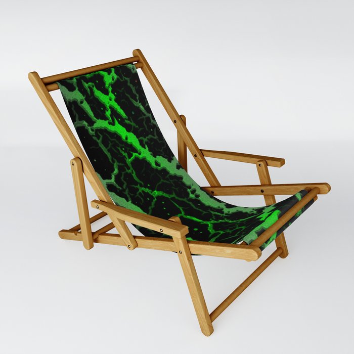 Cracked Space Lava - Pink/Green Sling Chair