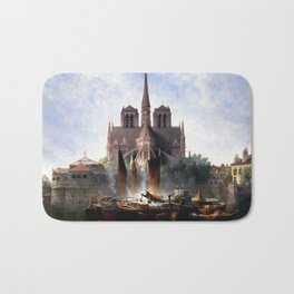  Notre Dame Paris - Edwin Deakin Bath Mat