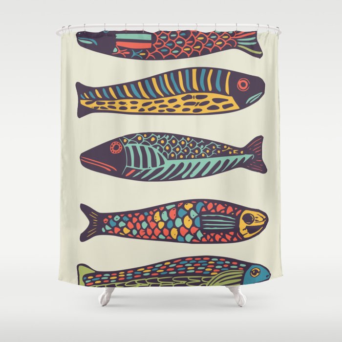 Colorful fish Shower Curtain