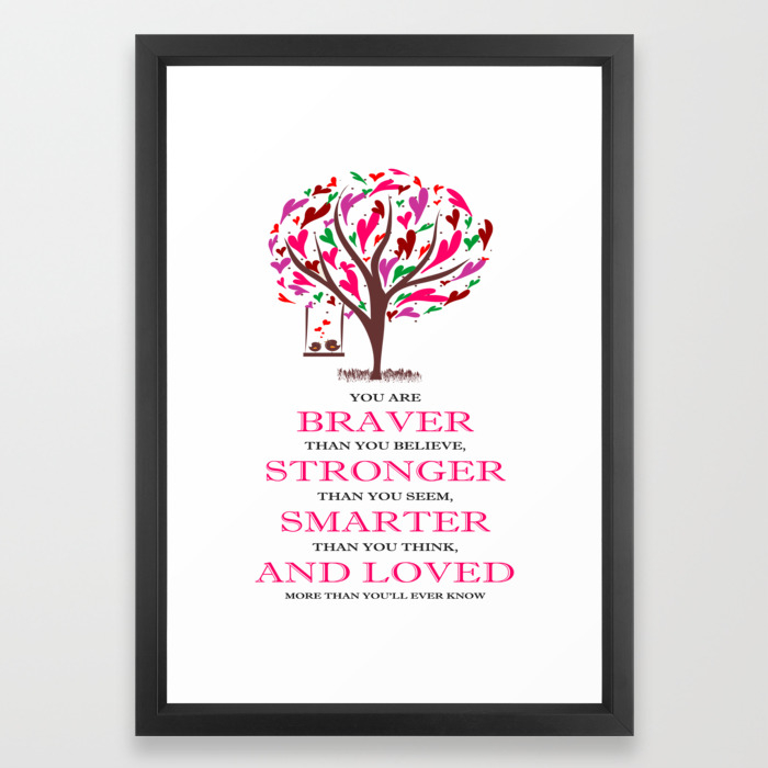 Winnie The Pooh Book Quote Framed Art Print By Quotesliteraryapparel Society6
