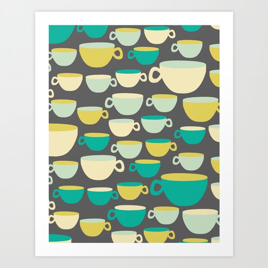 Coffee Mugs Art Print