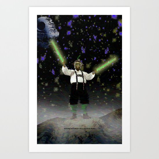 YODA-ling with FORCE - 027 Art Print