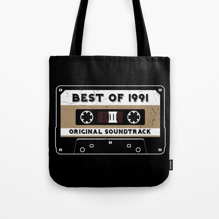 Best Of 1991 Cassette Tape Retro Tote Bag