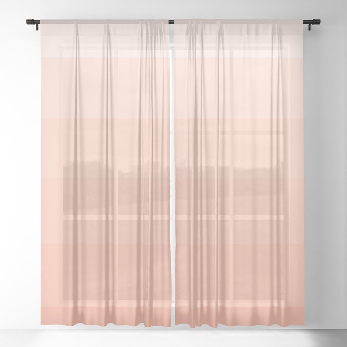Peach 2025 voile curtains