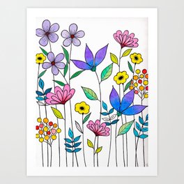 Bloom of Colors Art Print