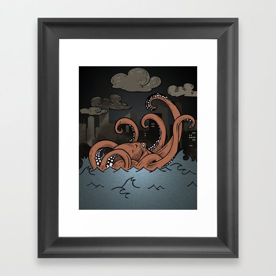 Octopi Movement Framed Art Print