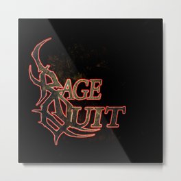 Rage Quit Metal Print | Music, People, Graphic Design, Abstract 