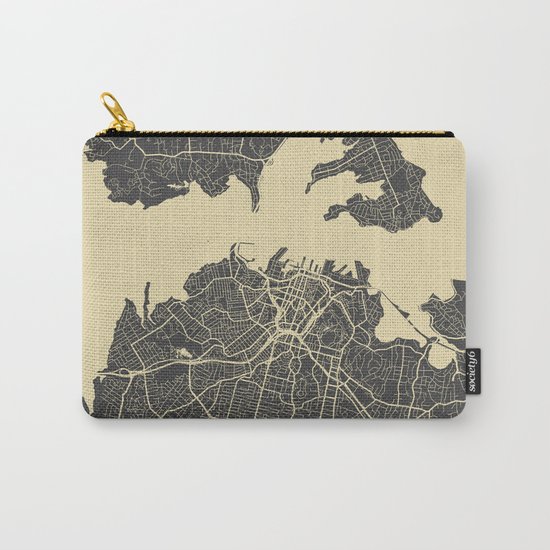 Auckland Map Carry-All Pouch