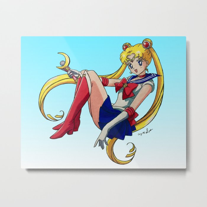 Sailor Moon | Drawing  Metal Print