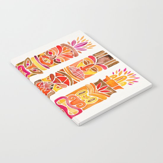 Tiki Totems – Fiery Palette Notebook