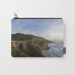 Bixby Bridge at Big Sur Carry-All Pouch | Photo, Bixby, Bridge, Ocean, Pacificcoasthighway, Color, Classic, Sunset, Pch, Landscape 