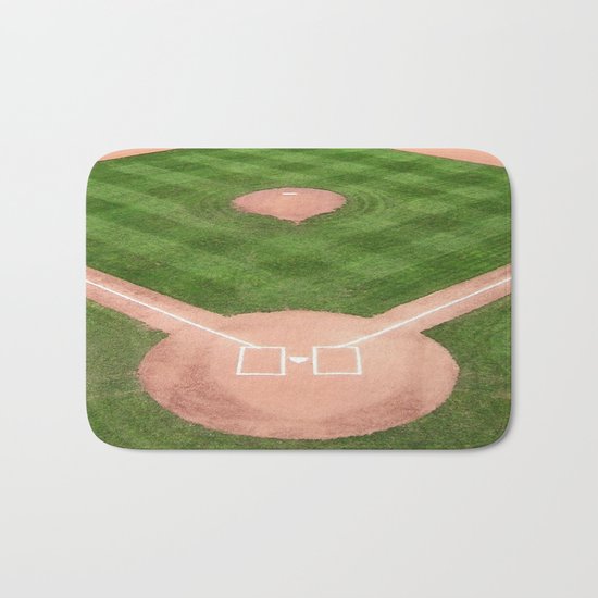 Baseball field Bath Mat
